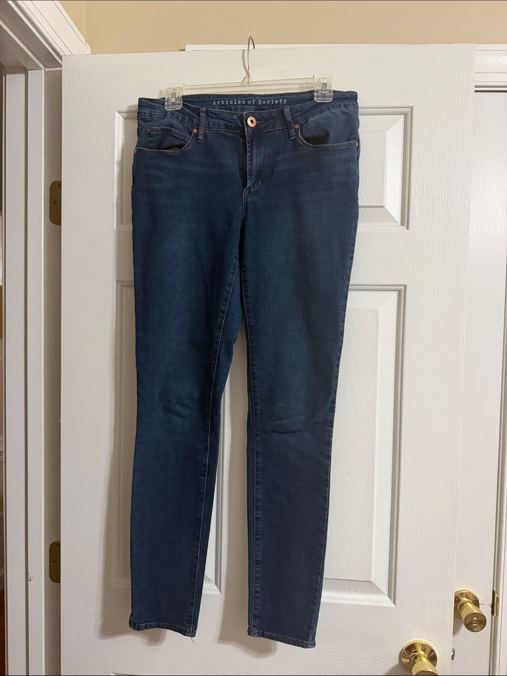 Articles of Society Women's Dark Wash Five Pocket Skinny Jeans Size 9/10